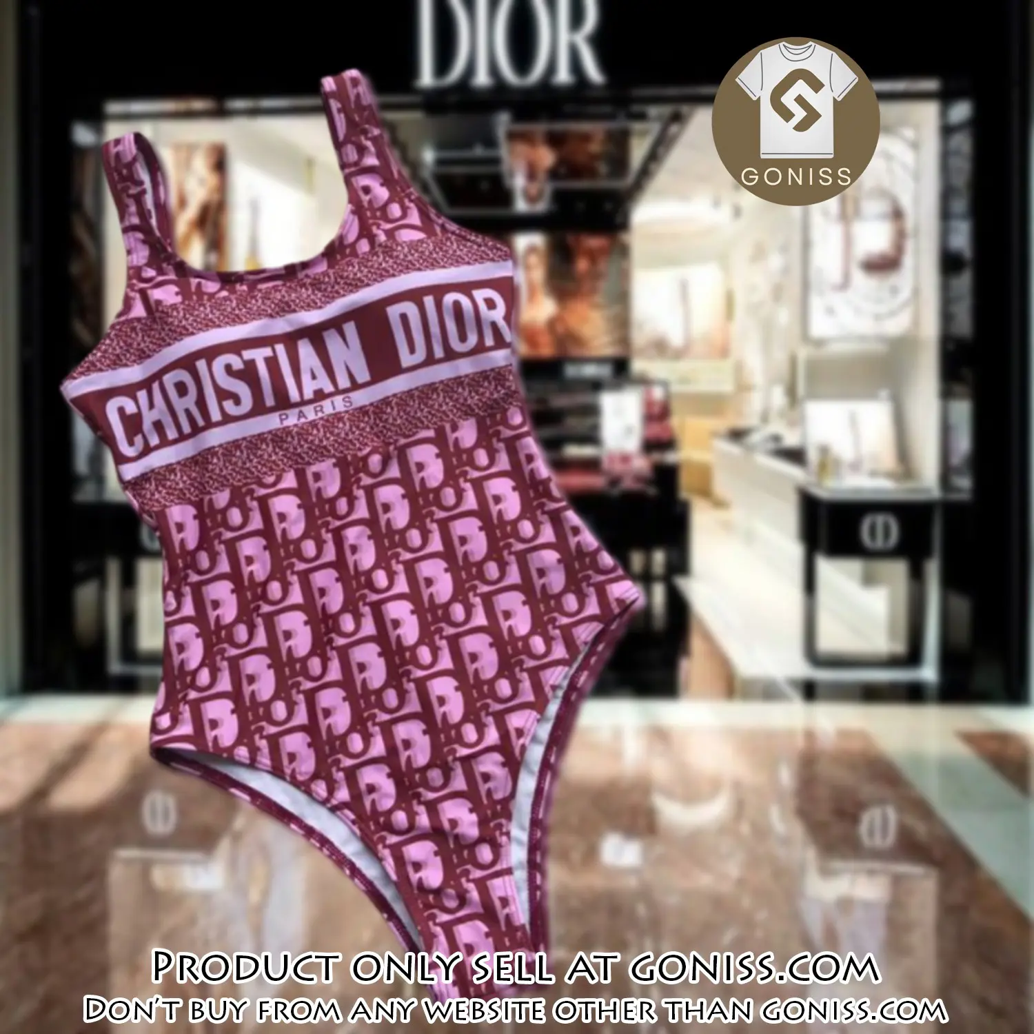 Christian dior swimwear beachwear one piece swimsuit osw1048 gn1204001